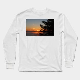 North Shore Sunrise With Pine Long Sleeve T-Shirt